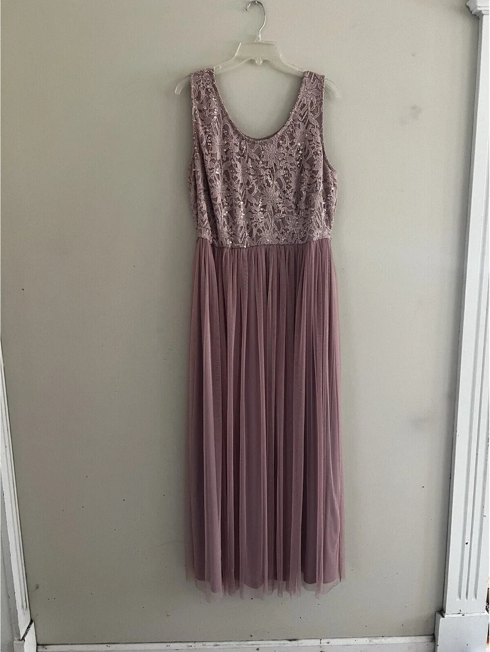 Evening Gown Womens Extra Large Embellishments Dusty Pink Jacket Dress